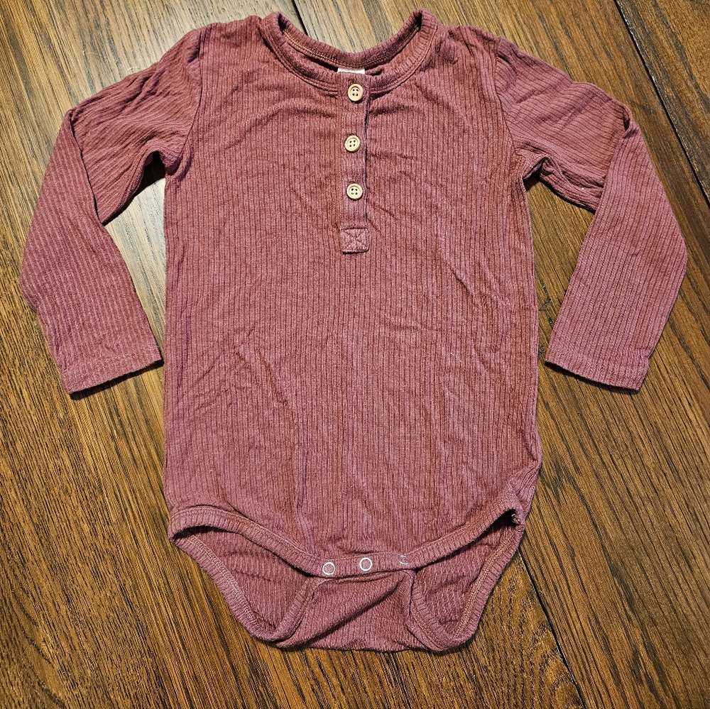 Kate Quinn Burgundy Onesie